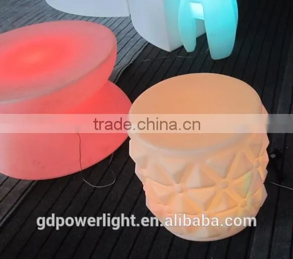 New PE plastic Stool with LED lights & remote control YXF-5048