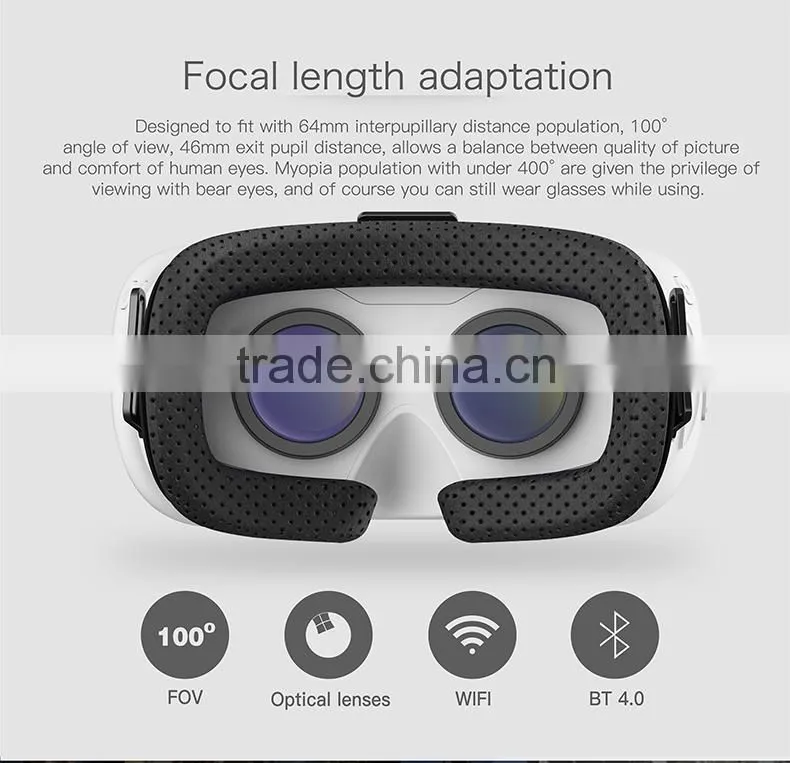 2016 OEM CX V3 all in one vr Andriod 4.4 Allwinner H8 3D Glasses