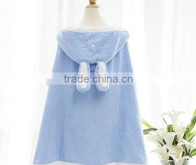new style 100% cotton hot sale cheap baby hooded bath towel bathrobe for children