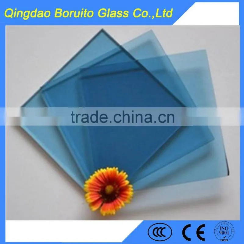 6mm Ford blue reflective glass on open container