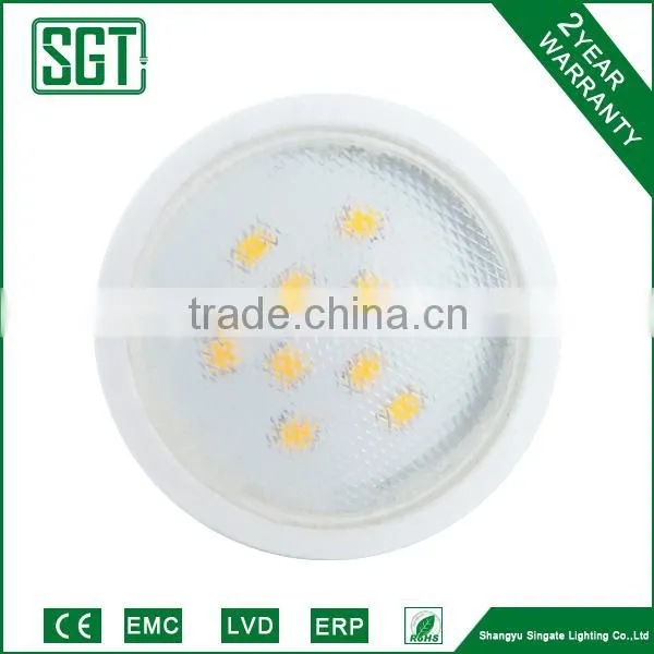 GU10 3W5W glass and aluminum led spotlight indoor use