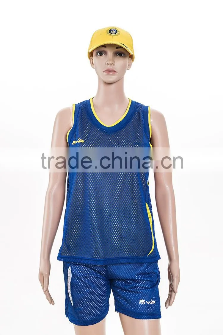 new design college team 100 polyester mesh womens basketball uniform design