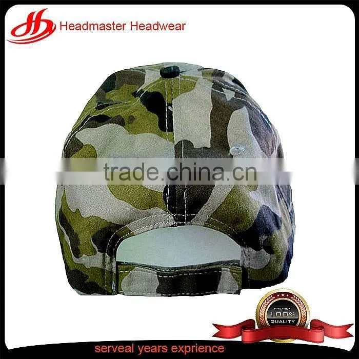 Fashion 6 panel LED light camo baseball caps