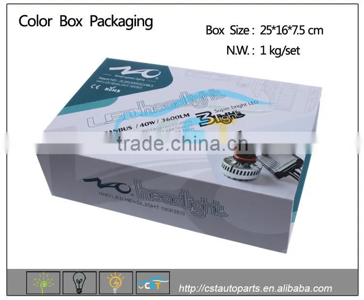 CST A340 COB DC9V~36V 80W CANBUS H4 7200LM