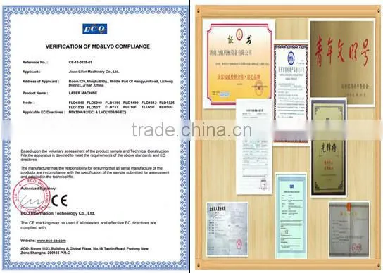China Manufacturer 1325 CO2 laser cutting machine