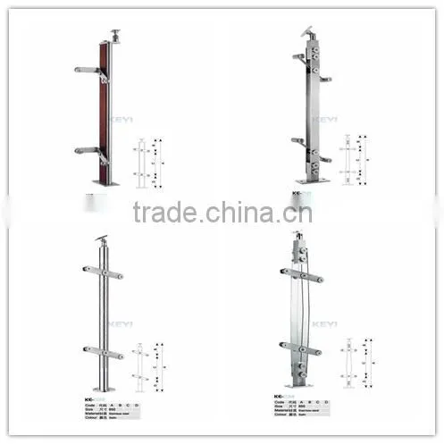 2016 HOT SALE stone stair railing / glass stair railing / modern railing stair at factory price