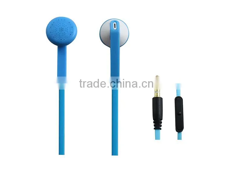 Plastic earphone with mic for mobile phone