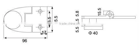 304 stainless steel glass clamp