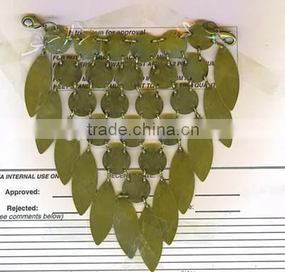 New Arrive Metal plates Combined Removeable Neckline -- H1412059