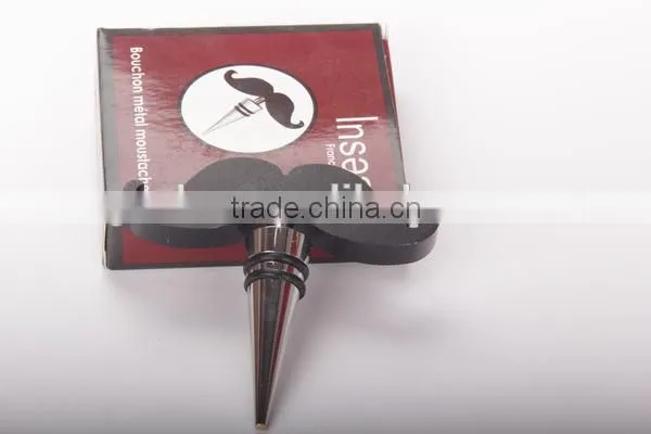 Promotional Wine Accessory Mustache Wine Stopper
