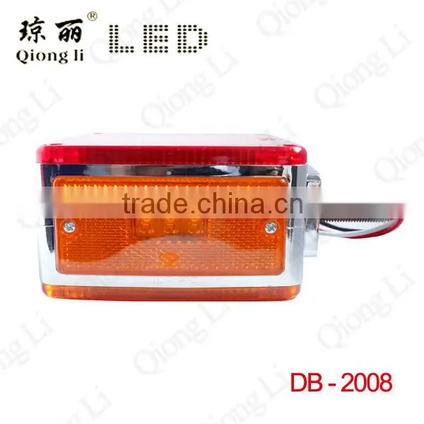 Truck/Trailer Square Double Face LED Pedestal Light with Marker Clearance Light