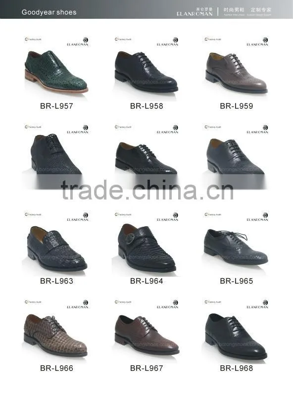 New arrive man goodyear dress shoes style with high quality