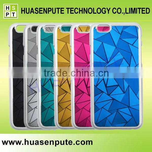 For Apple Iphone6 Triangular Pattern Plastic Phone Case Shockproof Back Cover