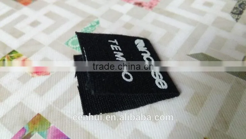 factory custom center fold print100% cotton garment label