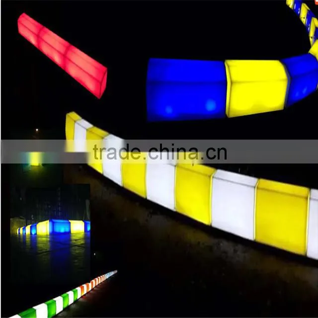 LED series products plastic led curbstone , colorful led curbstone