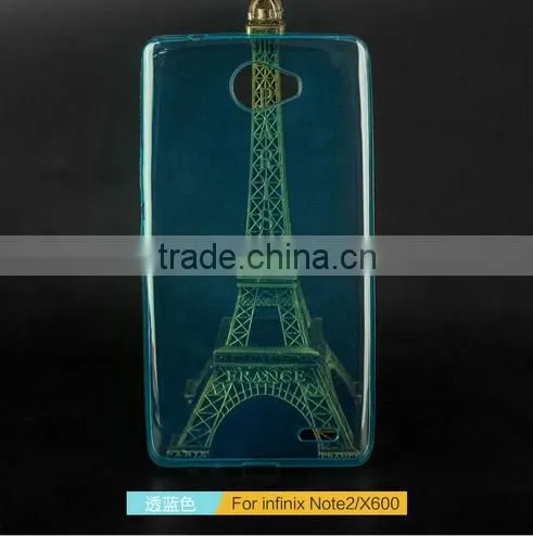 Keno 0.3mm Ultra Thin Clear Rubber Soft TPU Matte Back Cover Case for Infinix Note 2 X600