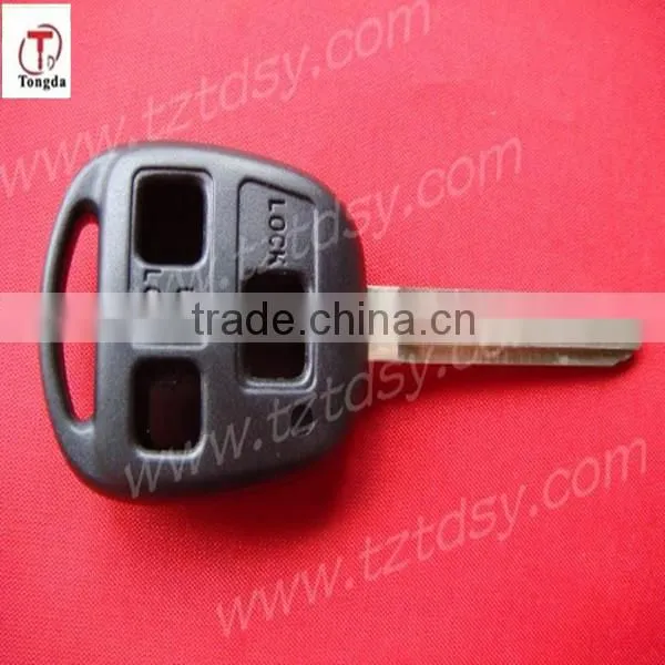 TD Auto key shell 2 button remote key casing with long blade for toyota