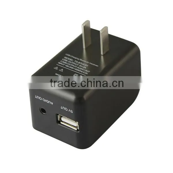 HiFi Stereo Wireless Bluetooth Audio Music Transmitter Receiver with Wall Charger