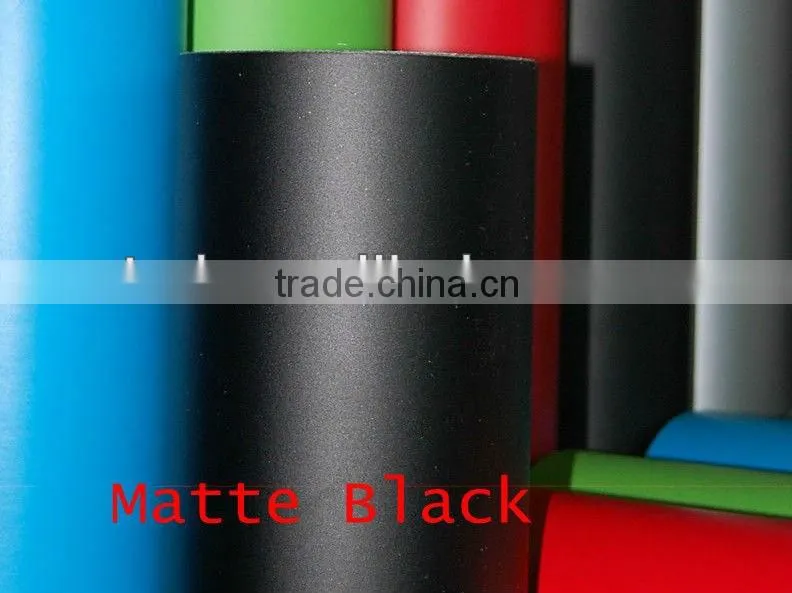 Matt vinyl sticker with air free bubbles 1.52*30m, matt purple wrap film