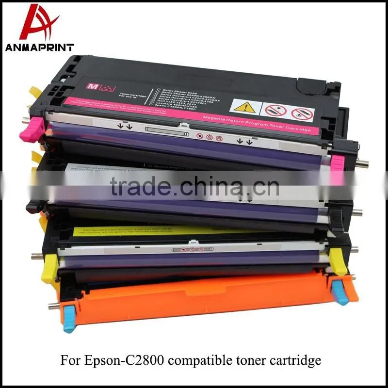Anmaprint Supplier for Epson C2800 compatible toner cartridge SO51158-SO51161 laser toner cartridge