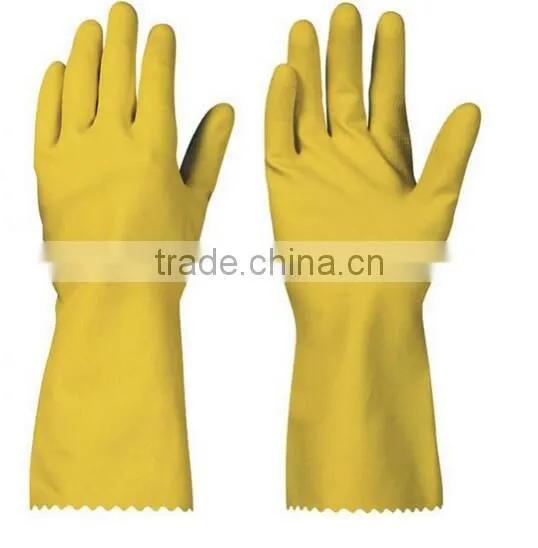 CE certification 13G Black Latex rubber coated cotton liner Cut Resistant Safety hand Gloves for construction work