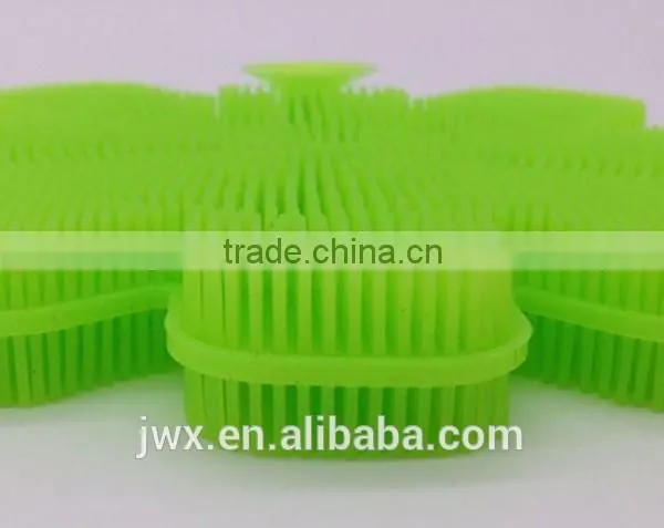 Skin-friendly face wash brush with bright color easy storing