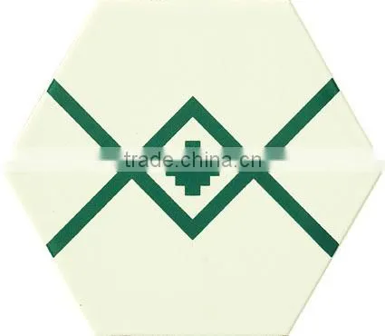 most popular black and white 3D hexagon flower tile
