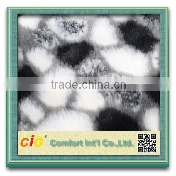 polyester fake/faux fur velboa fabric for car seat cover