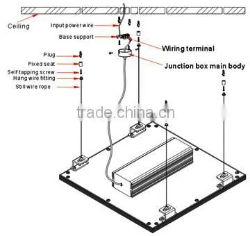 600x600 40W led panel light