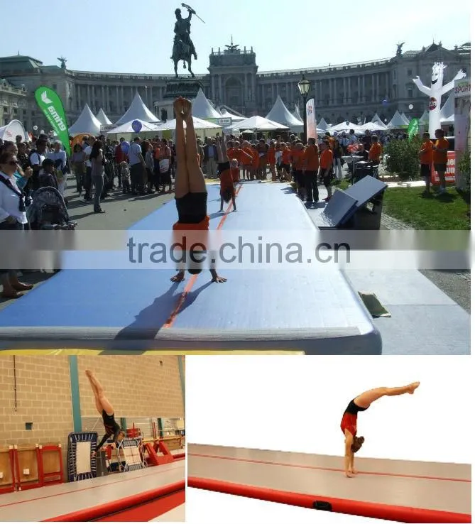 High Quality Blue 20cm Inflatable Air Track For Gym