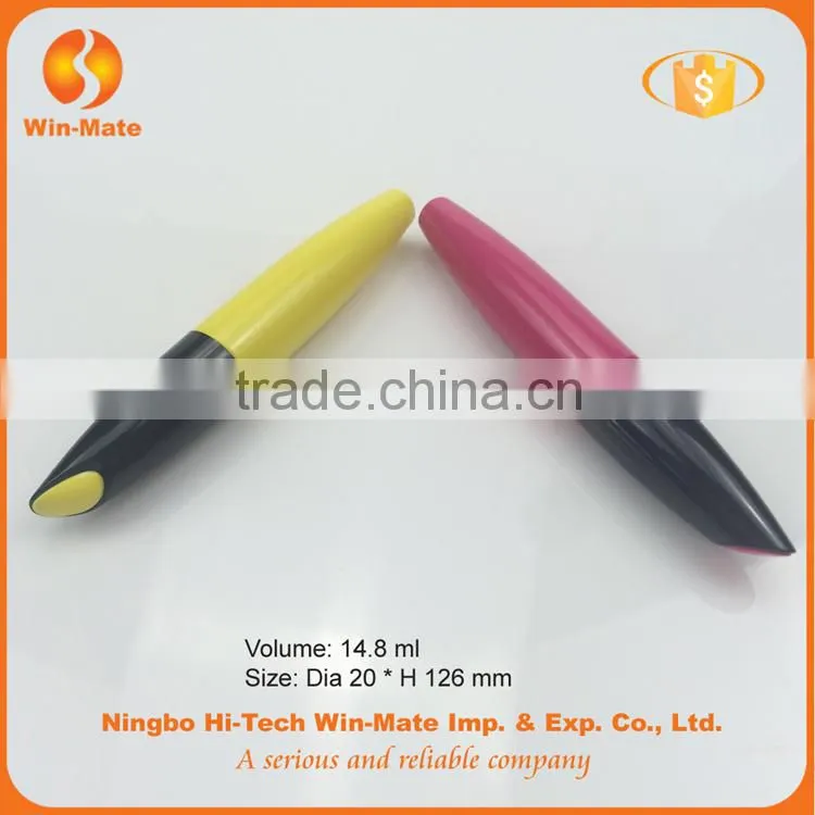 wholesale cheap 126*20mm empty color mascara tube