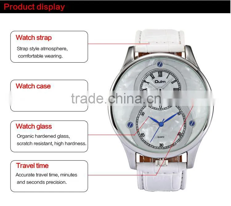 2015 oulm new product, fashion jewelry watch, vintage dial watch express in alibaba