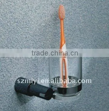 Bathroom single glass holder