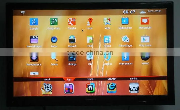 Dule Core Android TV Box DVB-S2 Media Center Player Support Wifi