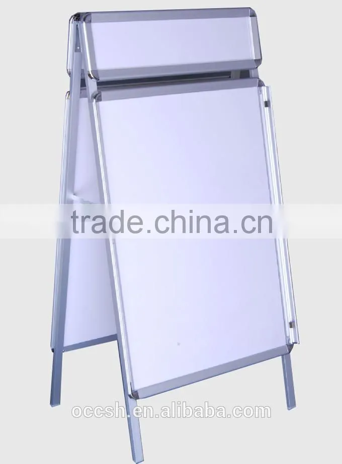 Double Size A Frame Stand Aluminum Poster Banner Stand with Head Board