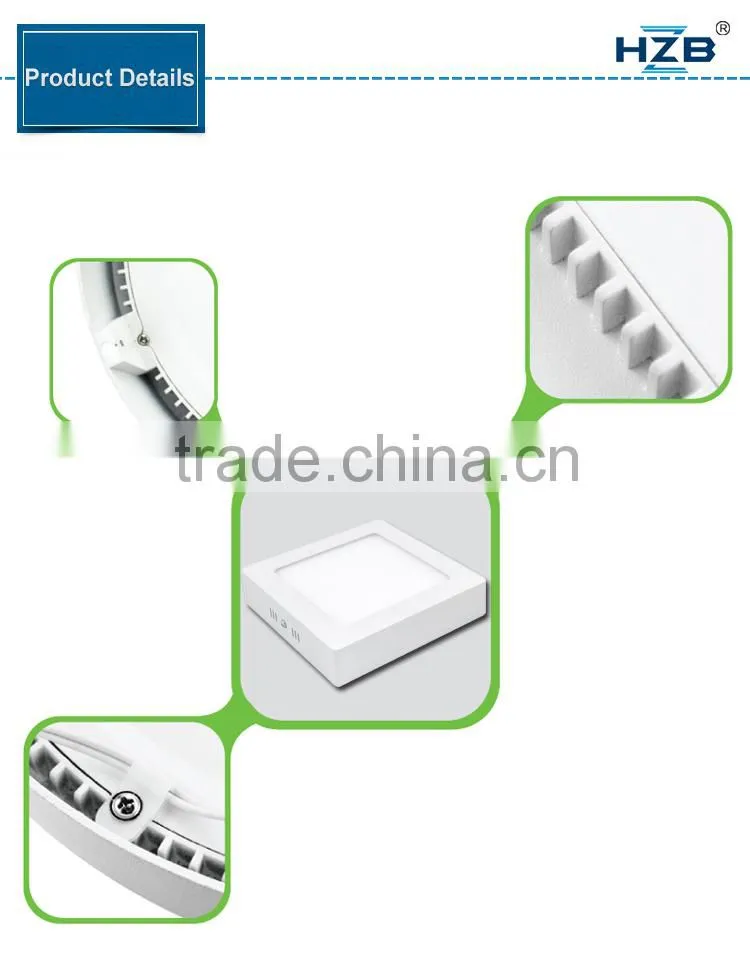 China Made Surface Mount Square Led Ceiling Light Fixture Home Use