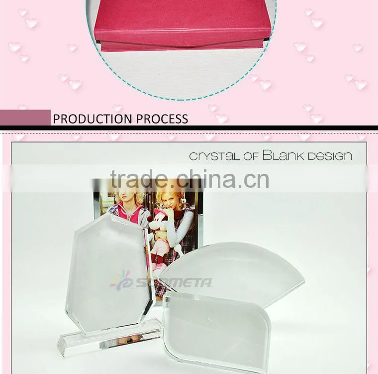 sublimation crystal photos frame at low price wholsale BSJ02