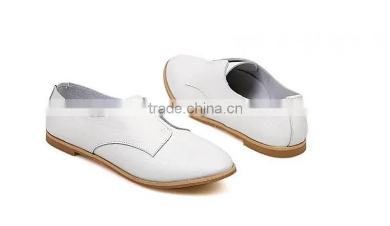 2015 New arrival women flat shoes women leather shoes with wholesale price