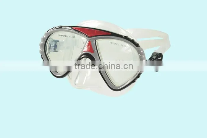 Full Face China Tempered Glass Diving Goggles Mask