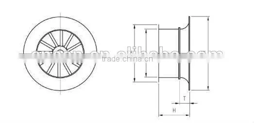 Round ceiling air vent
