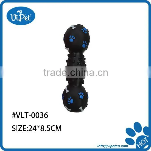 Favorites colorful wholesale barbell vinyl dog toys