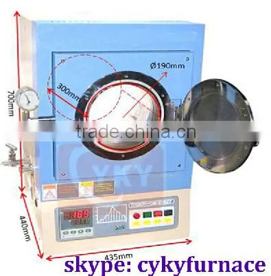 1200C Hi-Vacuum Chamber Furnace with Quartz chamber / high vacuum chamber furnace