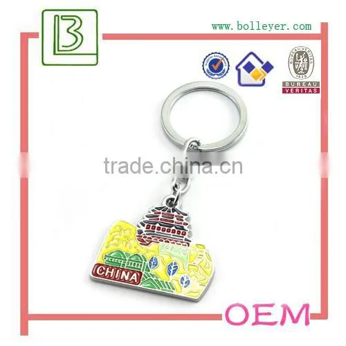 the great wall of china metal keychain