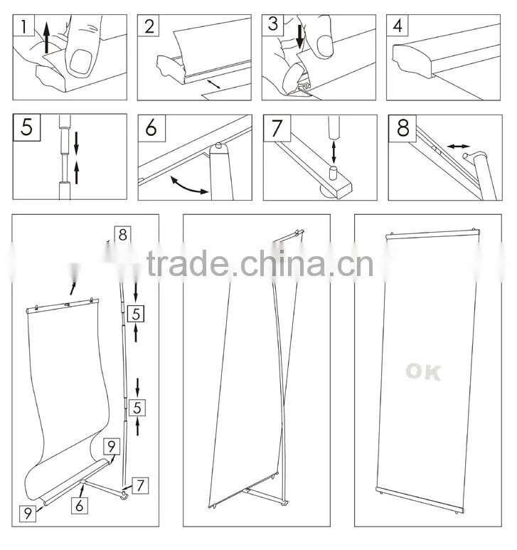 2016 new style fashionable promotion protable L stand