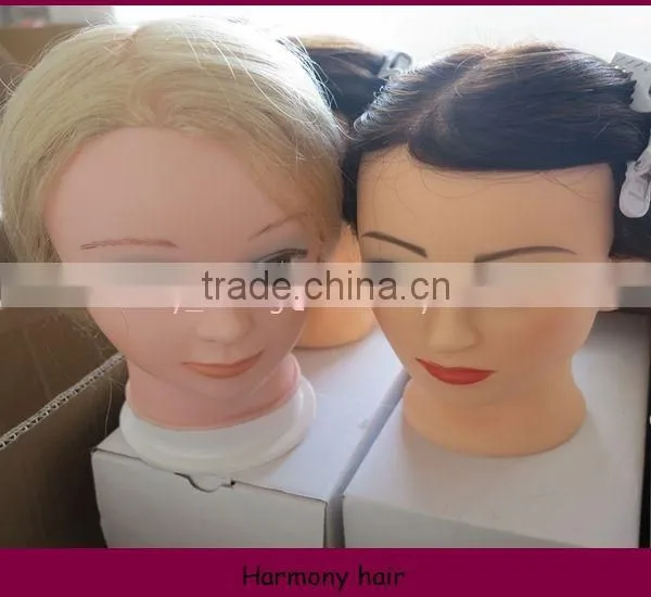 Hot selling Stock black mannequin heads with hair