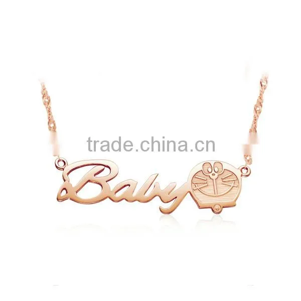 Fashion made in china pendant necklace, Letter pendant,necklace designs, gold necklace,