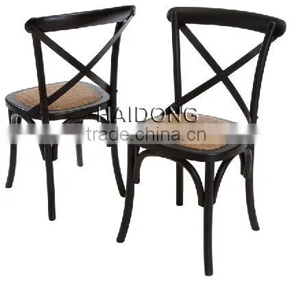 Antique Wood Cross Back Chair