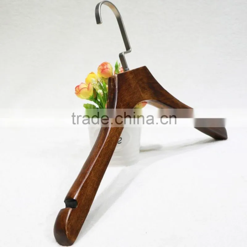 Solid wood Classic Top Wooden Hanger for Clothes