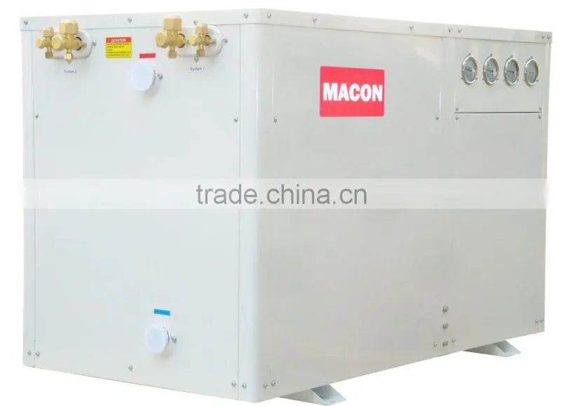 EVI DC Inverter heat pump air to water water heater with EN14511 for low temperature area