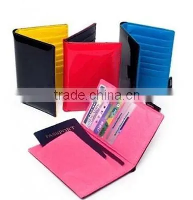 Wholesale leather passport holder with card slot